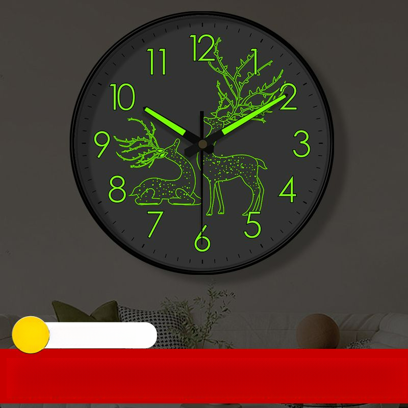 Orologio da parete luminoso personalizzato per soggiorno e camera da letto, orologio al quarzo, silenzioso, semplice, creativo e moderno_voghion.com