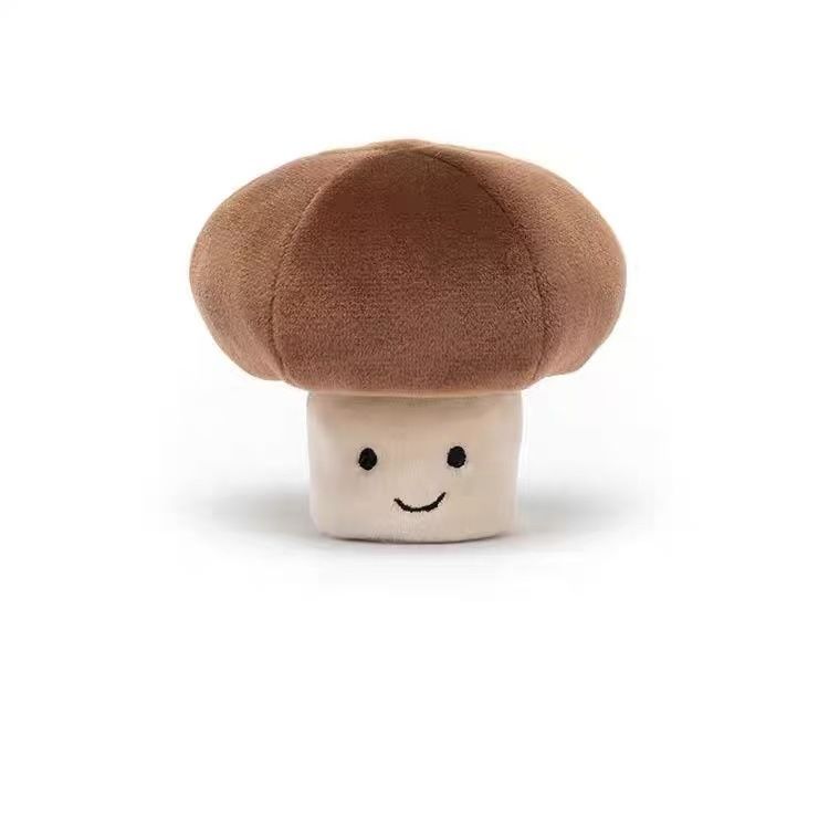 Jucărie de pluș cu ciuperci Shiitake, umplută cu animale, jucărie pentru copii, jucărie de pluș, simulare, ciuperci mici_voghion.com