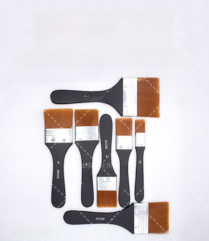 Cross-border 7 Nylon Wool Board Brush Watercolor Oil Painting Acrylic Painting Brush Art Painting Brush Paint Brush Wholesale_voghion.com
