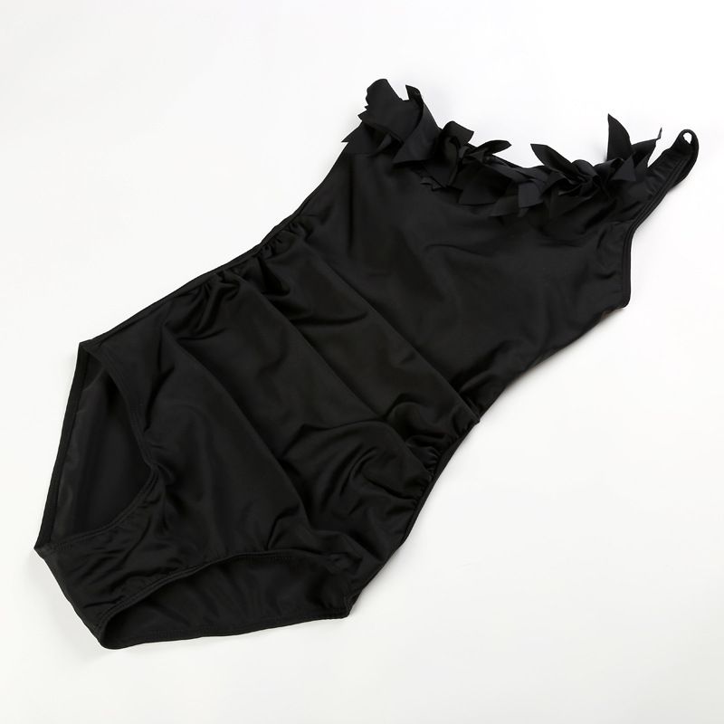 Ruffled One-shoulder One-piece Bikini_voghion.com