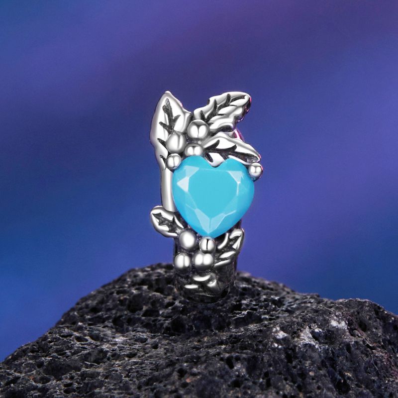 Twelve Birthstones-Holly Charm Sterling Silver Charm_voghion.com