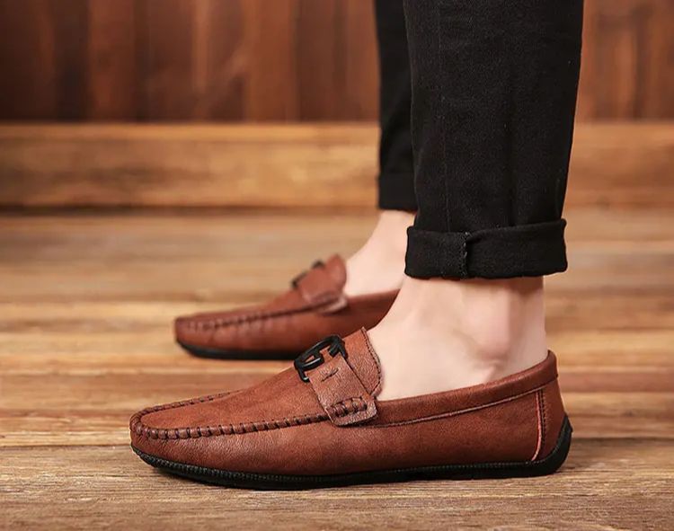 New Doudou Shoes Men's Small Leather Shoes Casual Lazy Shoes_voghion.com