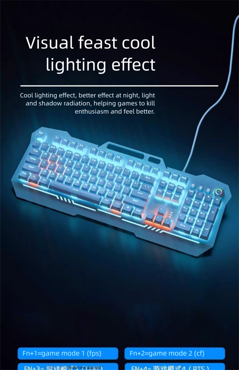 Mechanical Feel Keyboard Headset For E-sports Office Gaming Wired Key Mouse Computer Three-piece Set_voghion.com