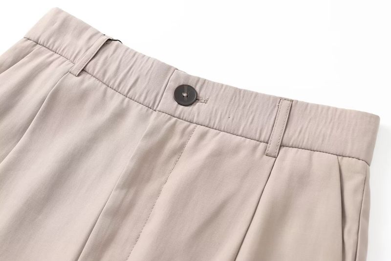 Women's 2024 Summer New Air Style Vertical Fold Pants_voghion.com