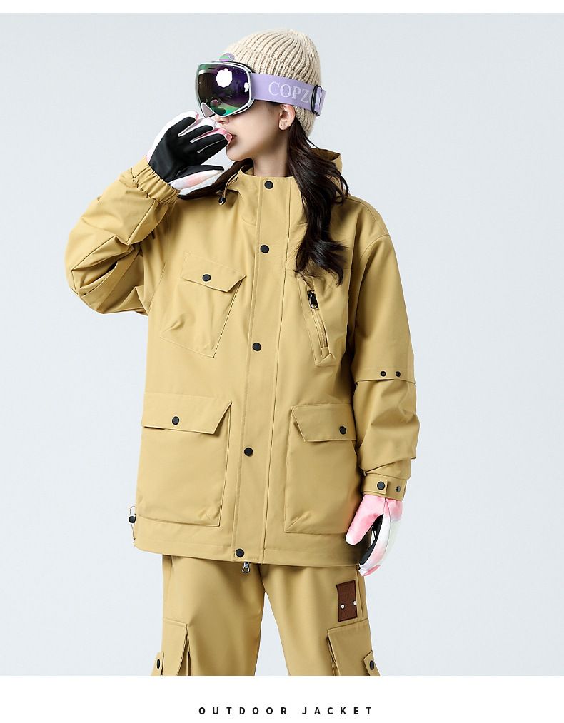 Herrenbekleidung: Neue Herbst- und Winterjacke für Männer und Frauen, abnehmbarer zweiteiliger Anzug, weißes Futter aus Entenseide und Baumwolle_voghion.com