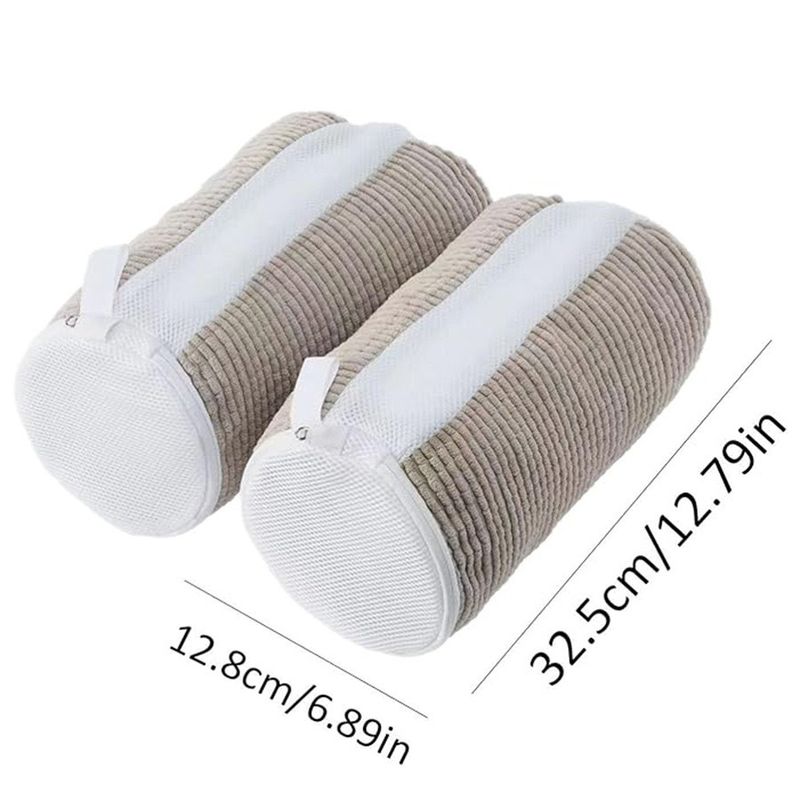 Shoe Washing Bags For Machine Wash Durable Laundry Protection Mesh With Zipper Gentle Cleaning For Sneakers Slippers_voghion.com