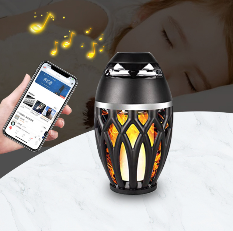 Altoparlante Bluetooth wireless con torcia LED portatile per esterni e festival Flame Audio all'ingrosso_voghion.com