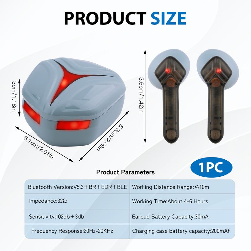 ANC + ENC Dual-mark Active Noise Reduction Wireless TWS Bluetooth 5.3 In-ear Headset_voghion.com