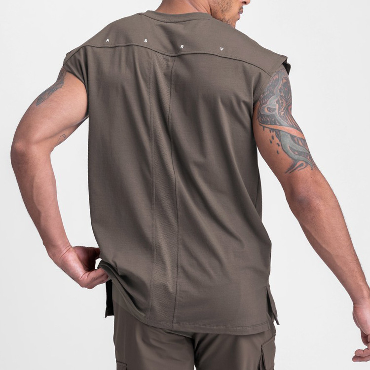 Man's clothing Men's tank top loose crew-neck sports vest men's quick drying breathable base top_voghion.com