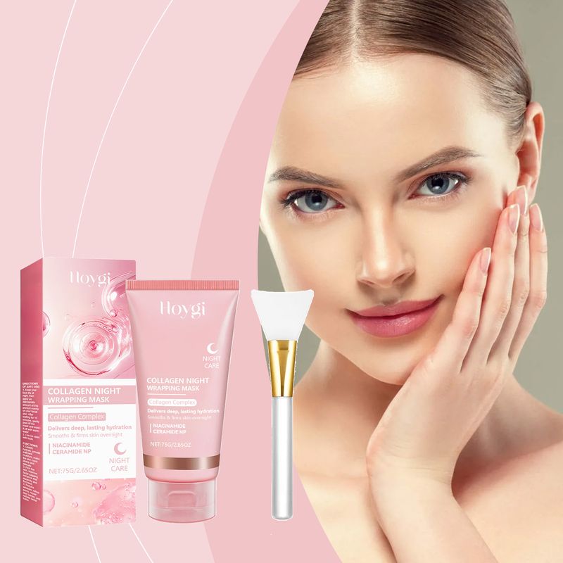 HOYGI Collagen Light Wrinkle Tearing Moisturizing, Nourishing Rejuvenating Skin Improving Dark And Firming Facial Mask_voghion.com