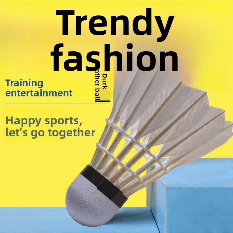 Guangyu Professional Durable Competition Duck Feather Balls 12 Pieces Stable Flight Badminton Training Special_voghion.com