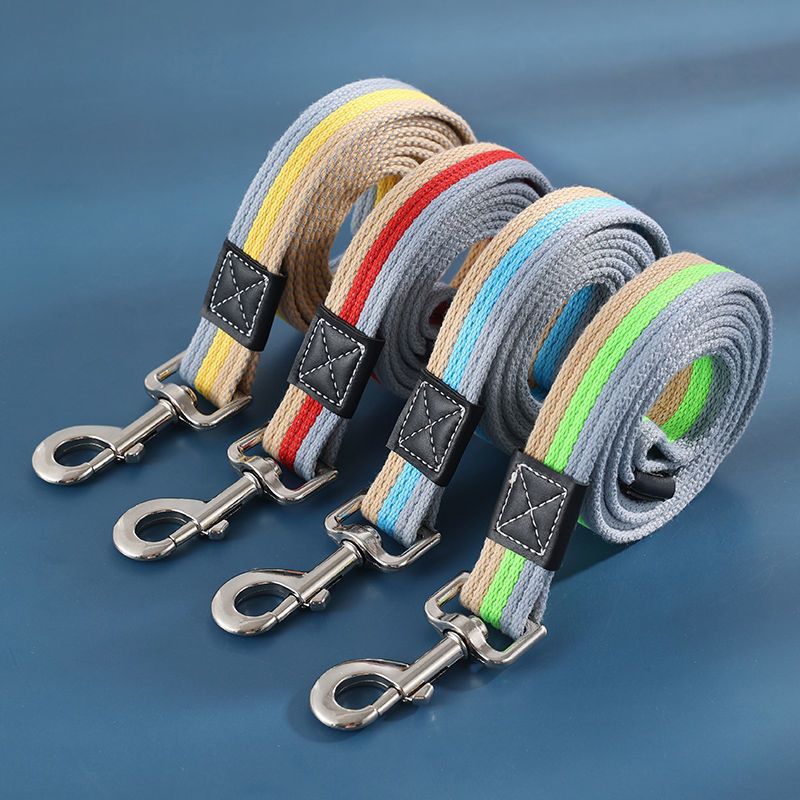 Pet Canvas Walking Professional Training Medium Household Wear-resistant Extended Dog Leash_voghion.com