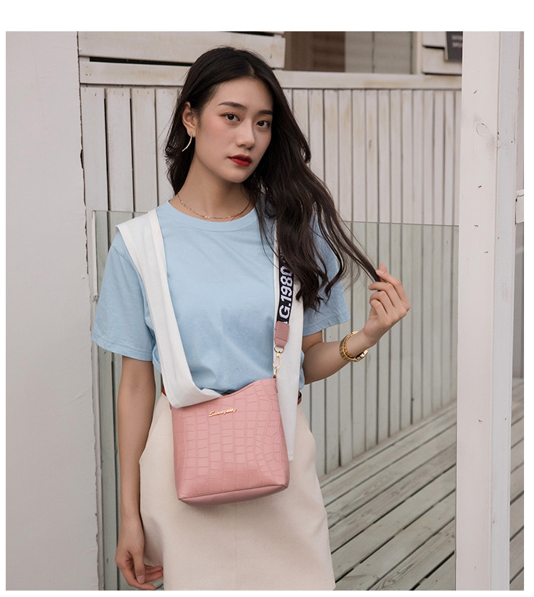 Borsa a tracolla da donna alla moda Mini borsa a secchiello a tracolla 2023 Nuova tendenza Borse a tracolla da donna per donna Coccodrillo da donna_voghion.com