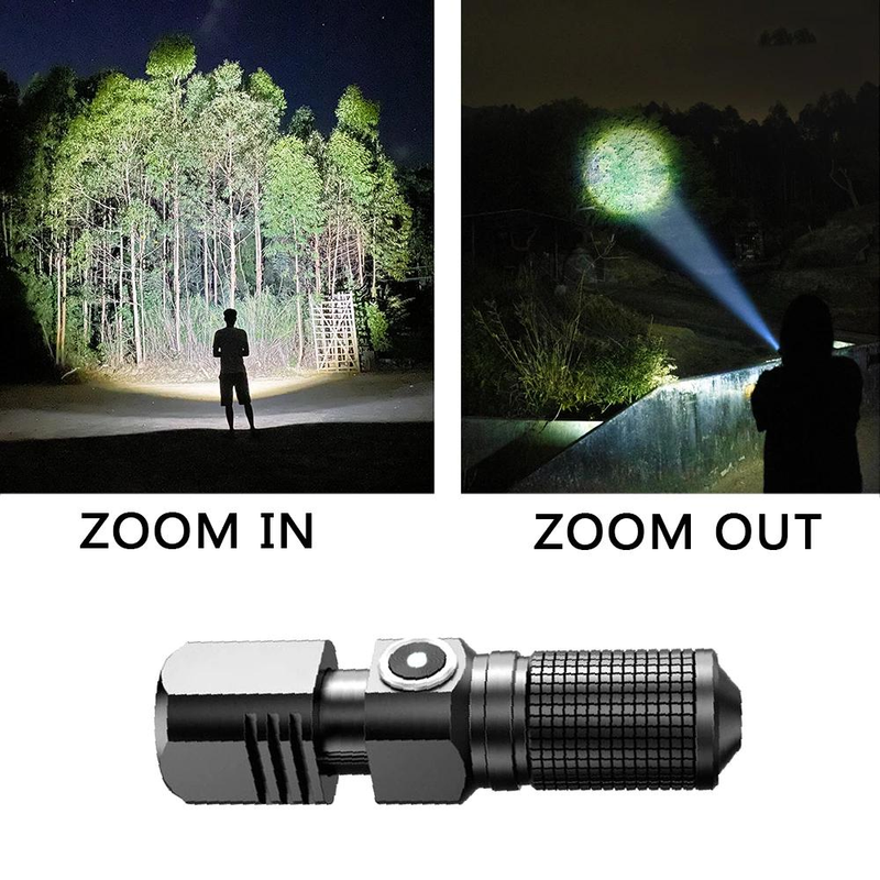 Helle Mini-LED-Taschenlampe, wiederaufladbare batteriebetriebene Taschenlampe für den Außenbereich_voghion.com