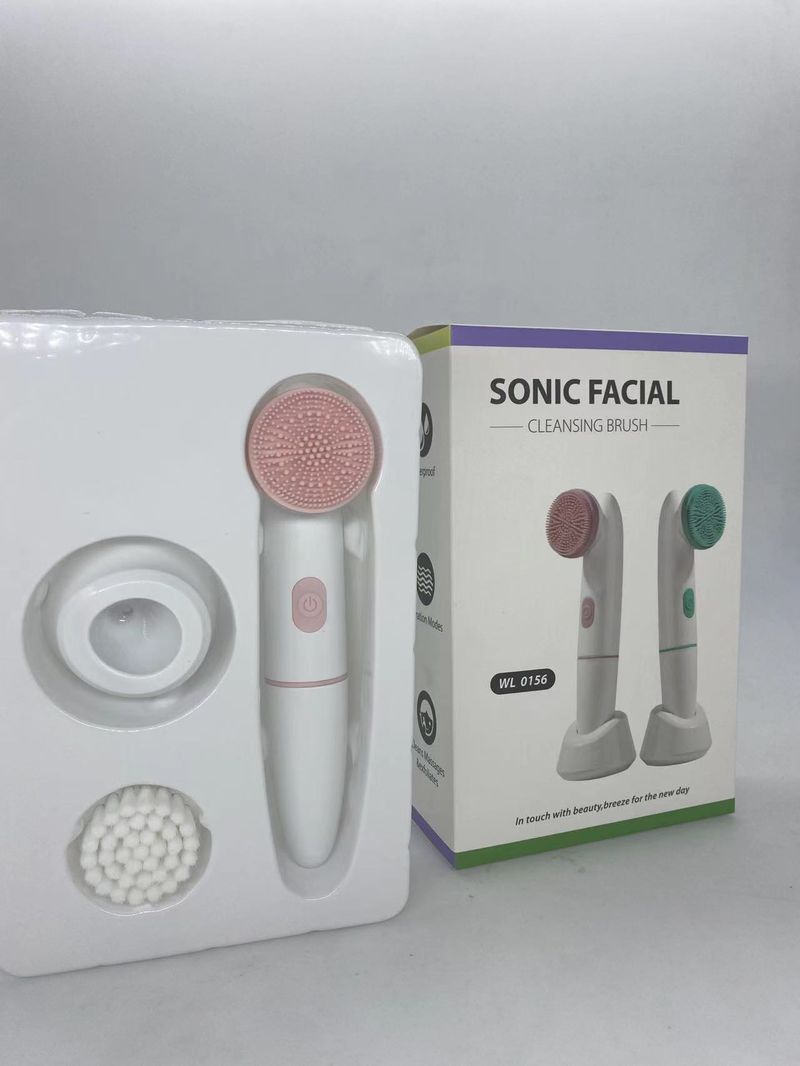Novo 2-em-1 silicone limpeza facial dos poros e beleza limpador elétrico ultrassônico_voghion.com