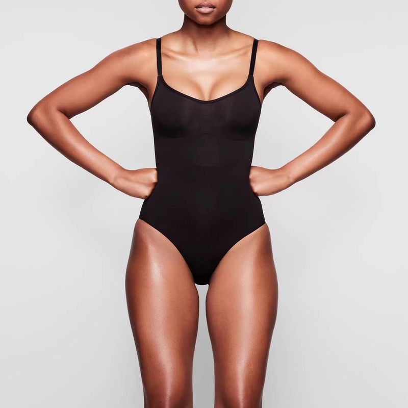 Thong Shapewear Backless Tight-fitting Jumpsuit Halter Strap Corset_voghion.com