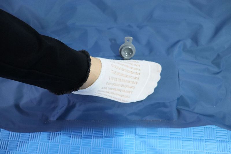 Matelas gonflable d'extérieur pour pied, matelas gonflable portable pour camping en plein air, matelas de couchage pour pause déjeuner, tapis gonflable pour tente de voiture_voghion.com
