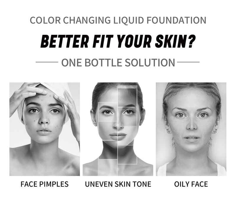 QIC Qini ısıtıcı cilt sıvı fondöten doğal maske aydınlatıcı set kapatıcı renk değiştiren BB krem makyaj_voghion.com