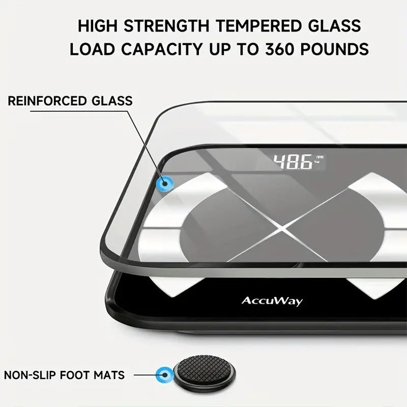 Elektronische Waage Smart Bluetooth Wiegen Menschliches Aufladen Einfache Gewichtswaage Wiegen Haushaltsfett Körperfettmesswaage_voghion.com