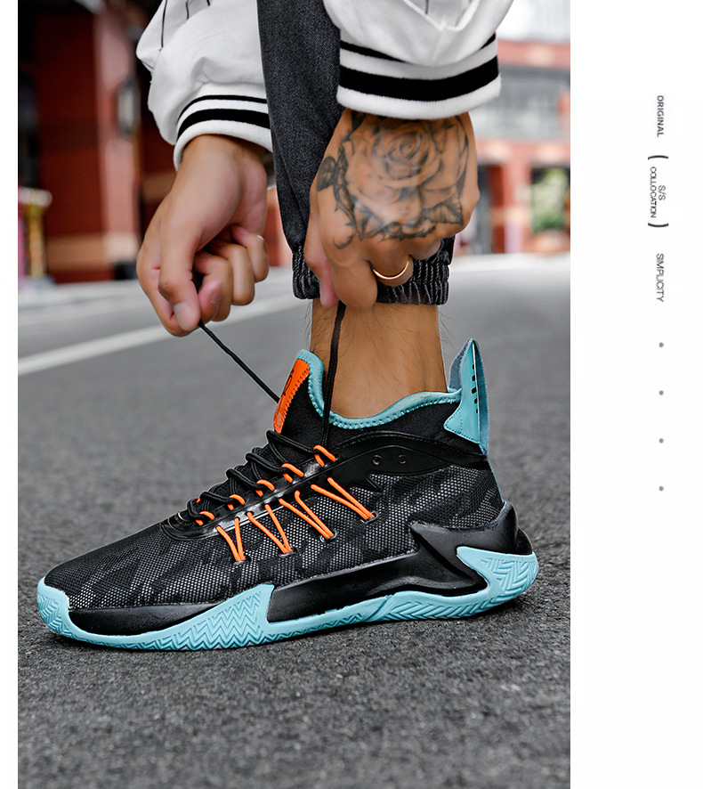Men's shoes basketball shoes mesh surface breathable student running shoes soft soles sneakers low top non-slip sports shoes_voghion.com