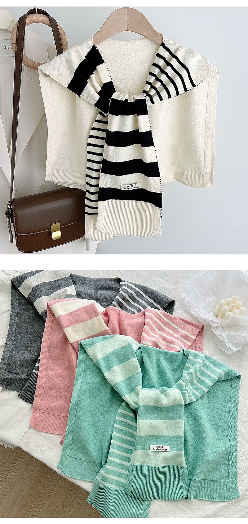 Nuovo capospalla a righe autunnale, decorazione del colletto da donna per uscire, camicie abbinate, versatili ed eleganti_voghion.com