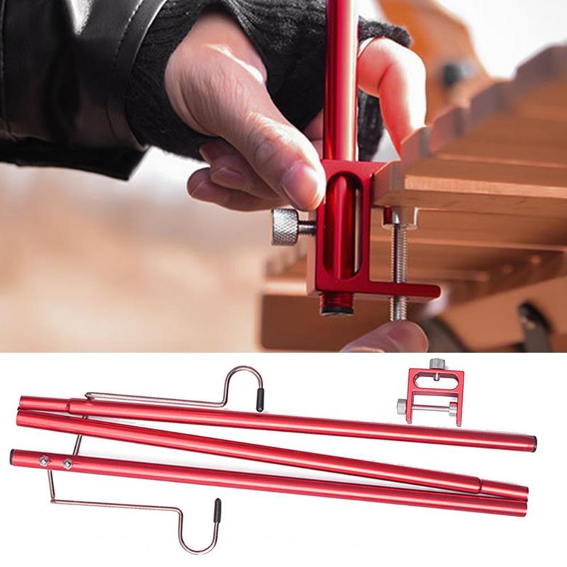 Poteau de lampe pliable en alliage d'aluminium pour camping en plein air, randonnée, pêche, support de fixation pour lampe suspendue, support de lanterne_voghion.com