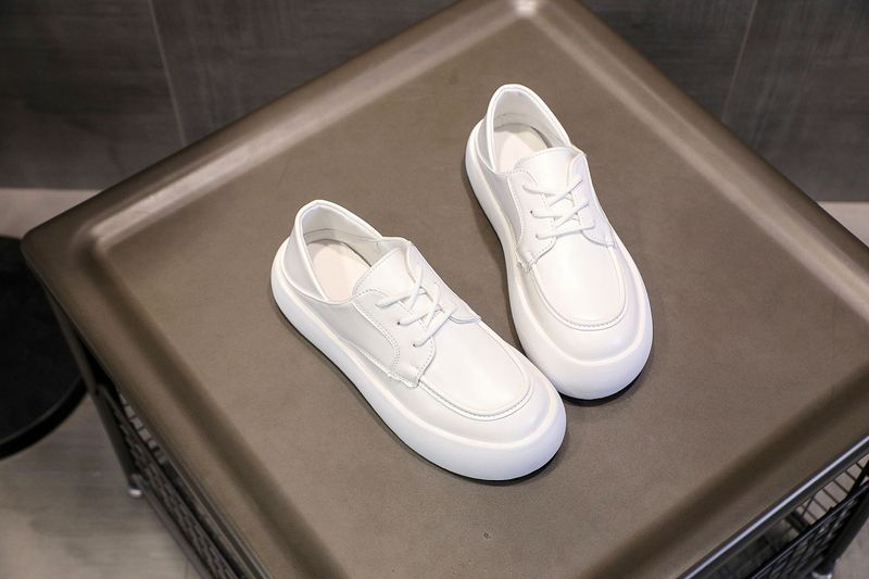 Nurse thick soled white new spring and autumn round toe lace up rubber outsole, comfortable work sh, casual single_voghion.com