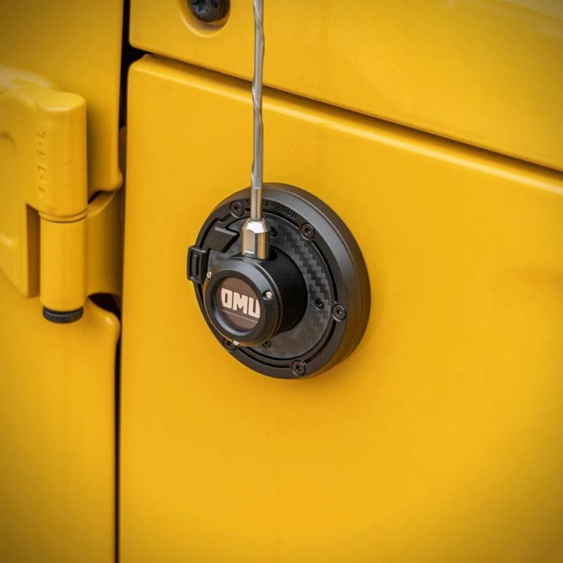OMU Genesis Series Aluminum Antenna Base Cover For Jeep Wrangler JK JL_voghion.com