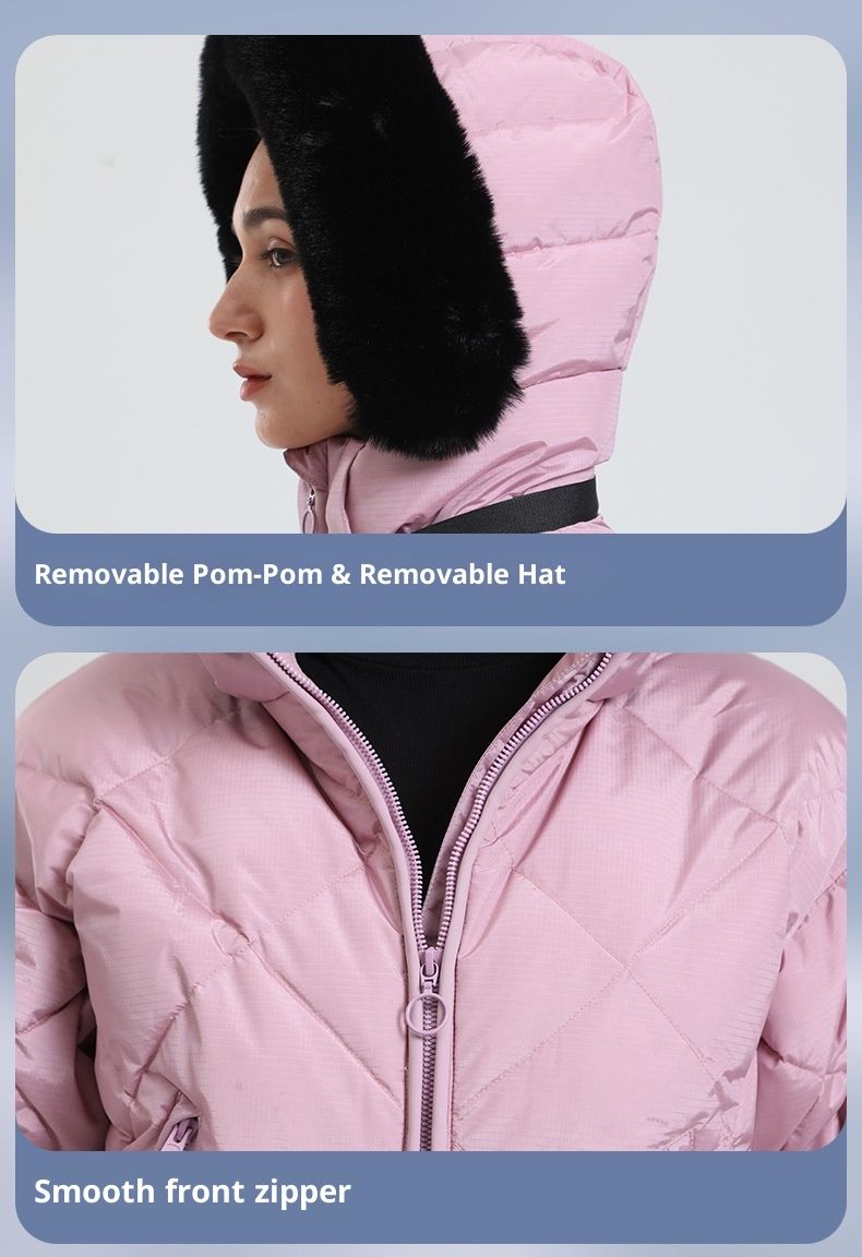 001 Nuevo traje de esquí de una pieza para mujer, impermeable, cortavientos, cálido, para deportes al aire libre, de plumón, para exportación._voghion.com