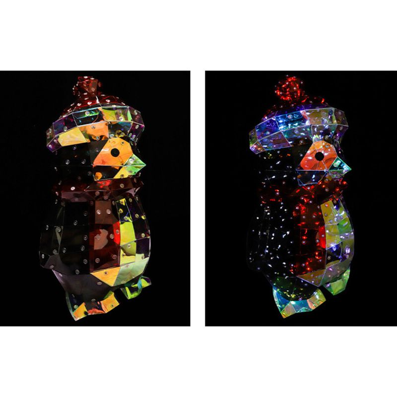 40cm Red Hat Cartoon Pinguin Nacht Symphonie LED Atmosphäre Licht Wohnzimmer Dekoration Ornamente_voghion.com