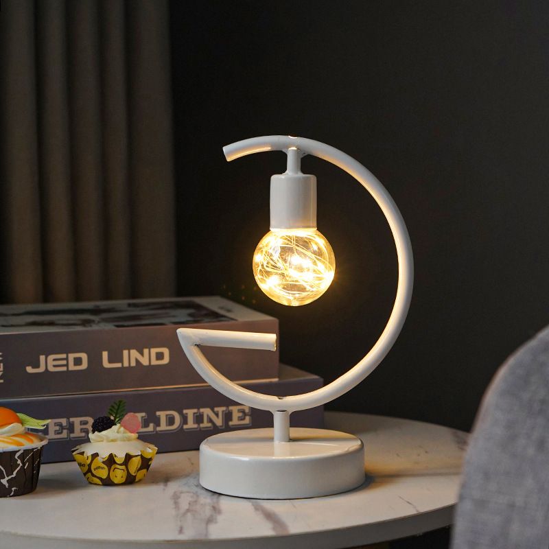 Nordic fier decorativ decor interior design pahar de vin roșu lampă din sârmă de cupru lumină de noapte de Crăciun_voghion.com