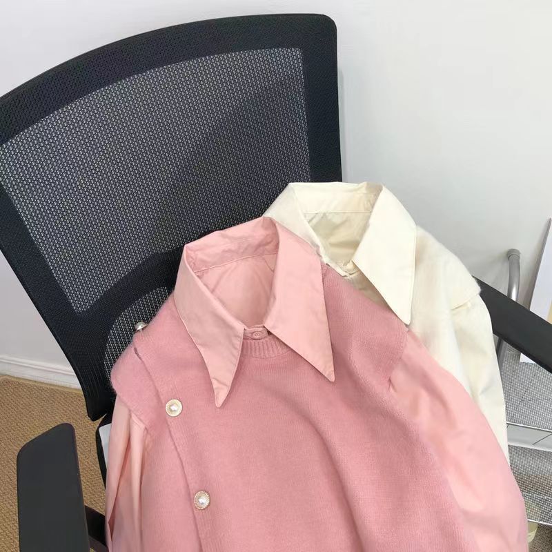 Lockerer Westenpullover im Stil der Damenbekleidung – Weste in Bonbonfarben für Frühling und Herbst_voghion.com