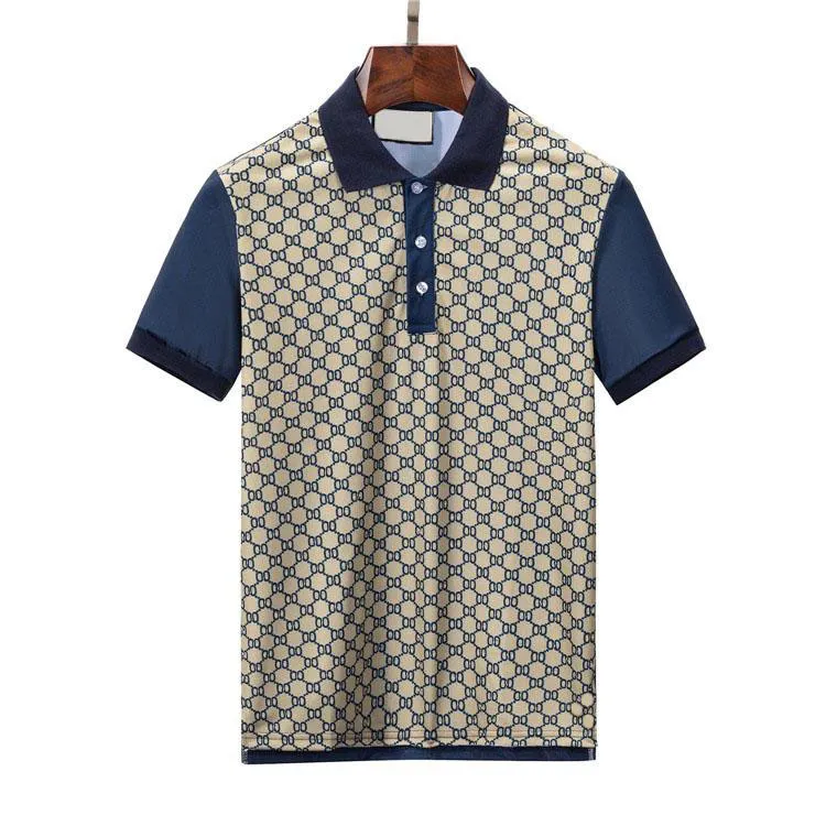 Męskie letnie swobodne koszulki bawełniane golfowe designerskie męskie polo z nadrukiem literowym modne polo_voghion.com