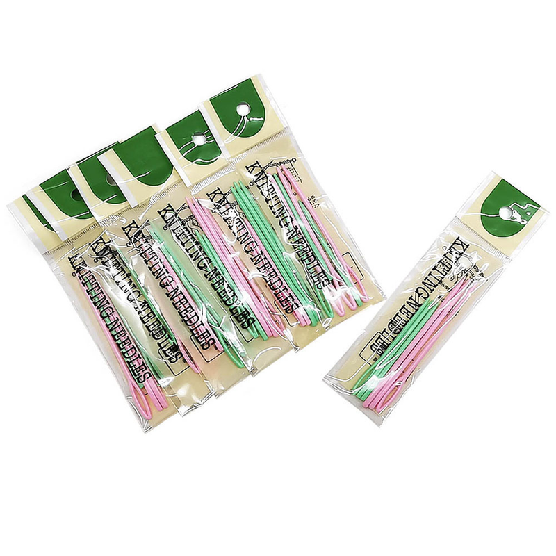 Knitting tool, knitting needle, plastic hand sewing needle, color hand sewing sweater needle, pack of 6 pieces_voghion.com