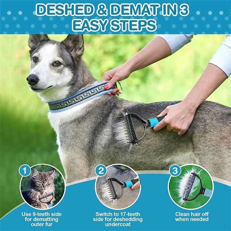 Spazzola professionale in acciaio inossidabile per cani di PawParty Store_voghion.com