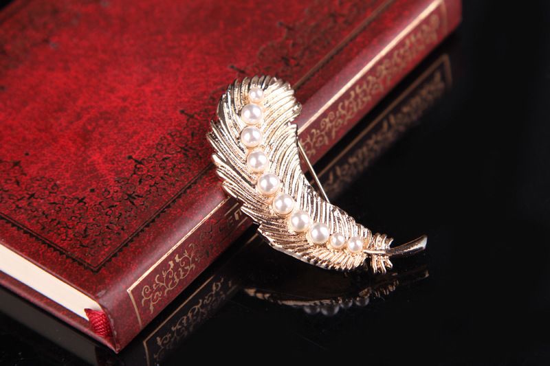 Spilla retrò con perle dorate in stile palazzo coreano, accessorio versatile per le donne_voghion.com