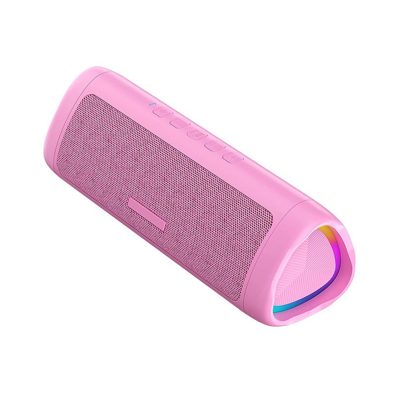 Creative New 5.3 Colorful Atmosphere Lighting Portable TWS Waterproof Bluetooth Speaker HD Call_voghion.com