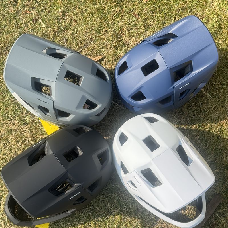Casque intégral de vélo de montagne à menton amovible, ultra-léger, pour descente, cross-country, route forestière, tout-terrain, queue souple_voghion.com