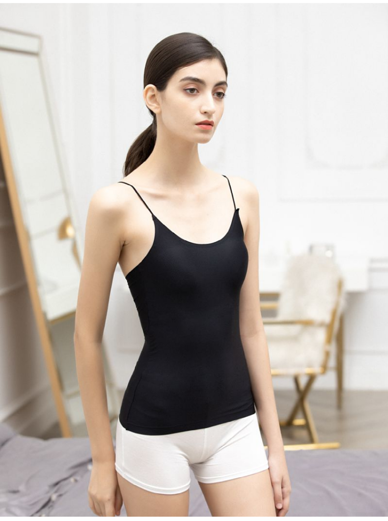 Reggiseno modellante in seta di ghiaccio, anti-malfunzionamento dell'armadio, con base avvolgente, top con camera d'aria, spalline imbottite, abbigliamento esterno_voghion.com