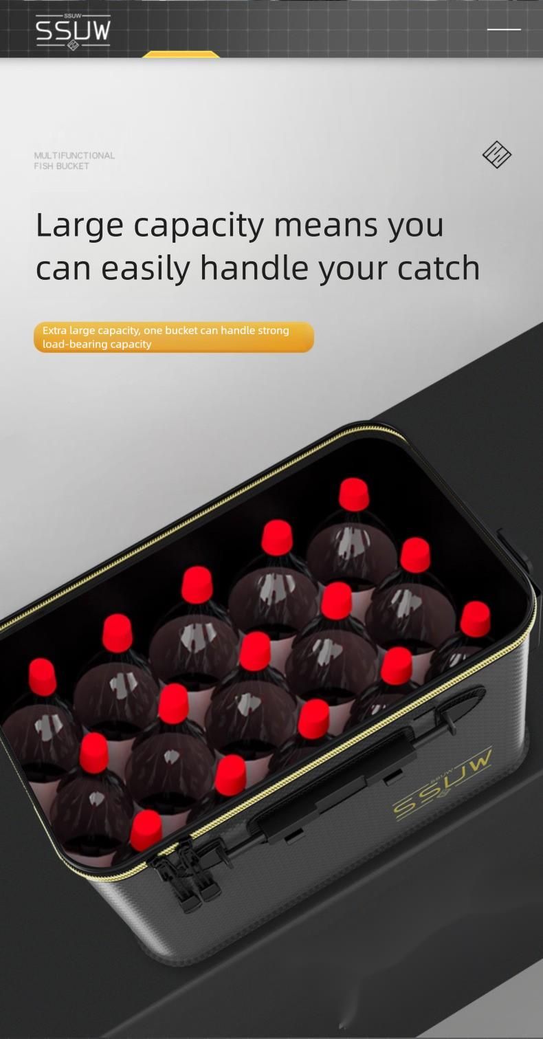 EVA Lebendschutz Faltbare Box Verdickter Wasserfischbehälter Angelzubehör_voghion.com