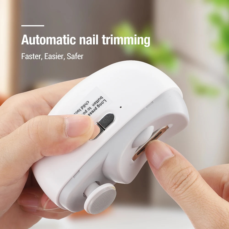 Polieren 1 Elektrischer Nagelknipser mit leichtem automatischem Trimmer Wiederaufladbares Nagelschleif-Maniküre-Pflegewerkzeug für Babys_voghion.com