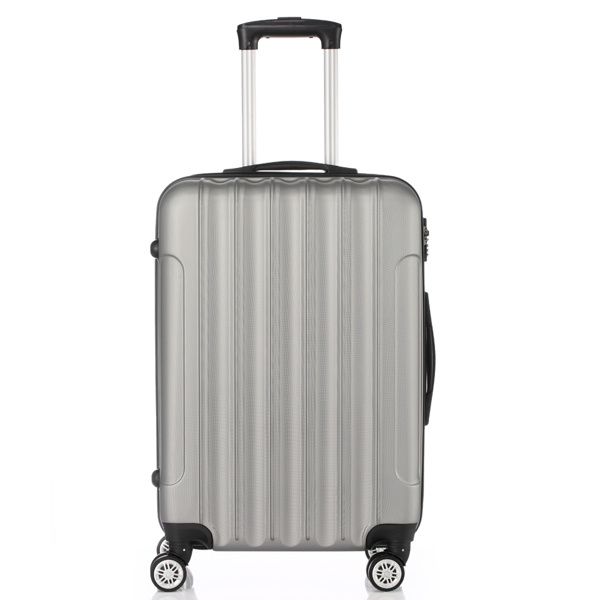 3-in-1 Multifunctional Large Capacity Traveling Storage Suitcase Silver Gray_voghion.com