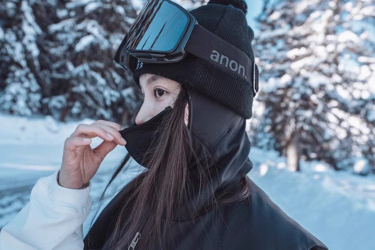 Awka Skimaske, Kopfbedeckung, Ausrüstung, magnetischer Gesichtsschutz, Frostschutz, Wintermütze, Snowboard-Halswärmer_voghion.com