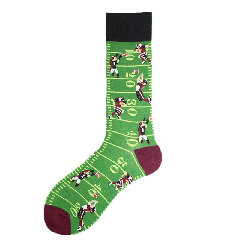 Eksplosiv til mænd og kvinder Harajuku modetrend Kreativ sjov Unisex bomuld mellemlange sokker_voghion.com