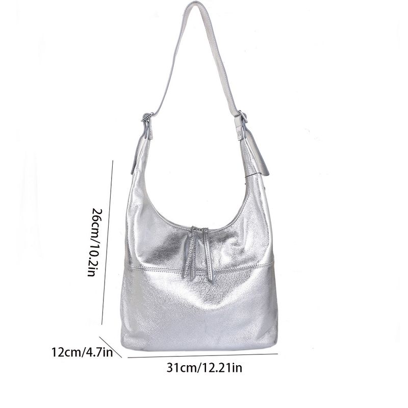 Women's Leather Satchel Large Capacity Handbag 2025 Spring And Summer New Models Of Fashion Versatile Leisure Daily Simple Commuting_voghion.com