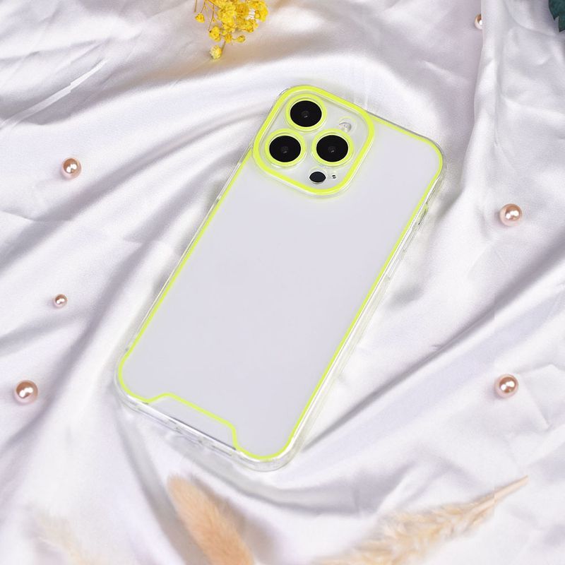 Geeignet für iPhone iPhone 15 Soft Shell Leuchtende transparente TPU-Schutzhülle gegen Tropfen_voghion.com