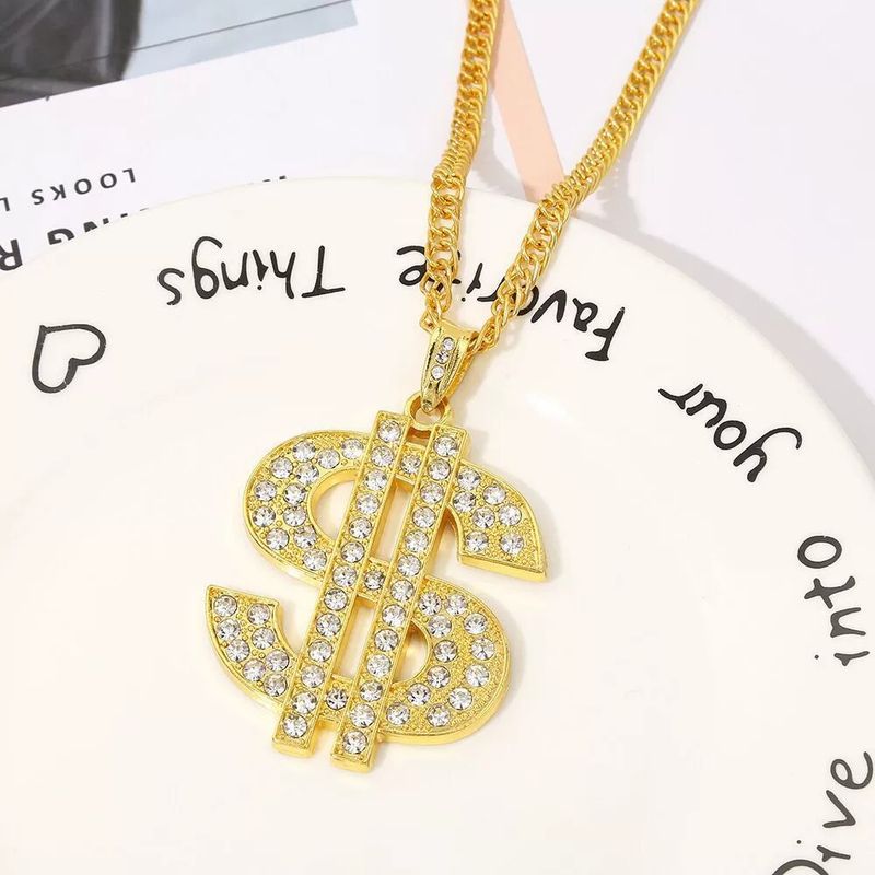 Collana Hip Hop in oro con ciondolo di diamanti per uomo e donna_voghion.com