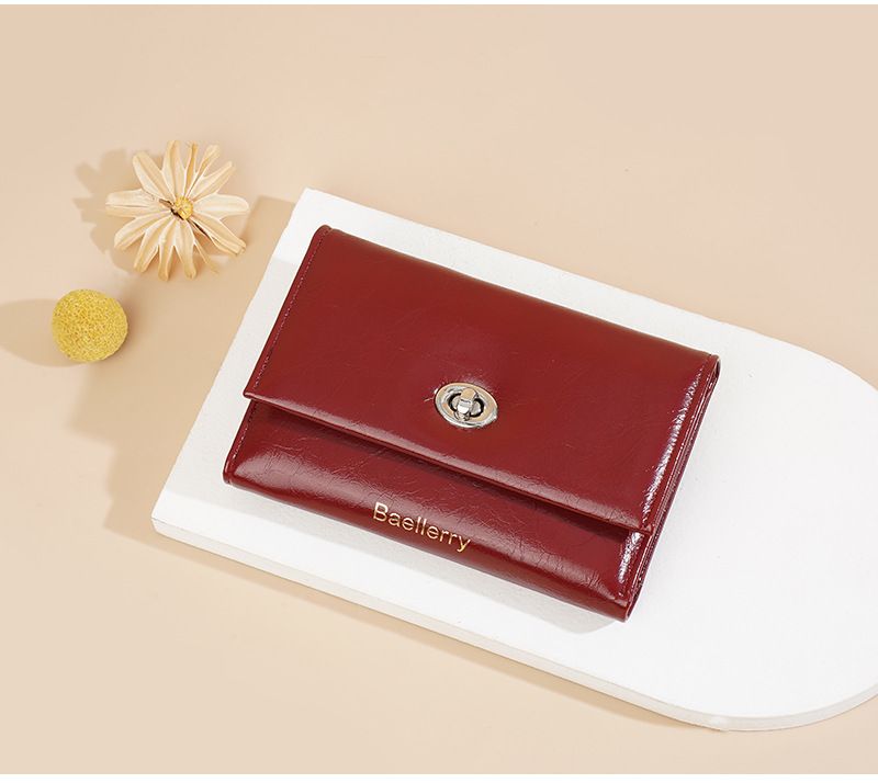 Damen Kurze Brieftasche Weibliche High-End Ins Stil Student Dreifach Gefaltete Brieftasche Modische Zipper Kleine Brieftasche Weibliche_voghion.com