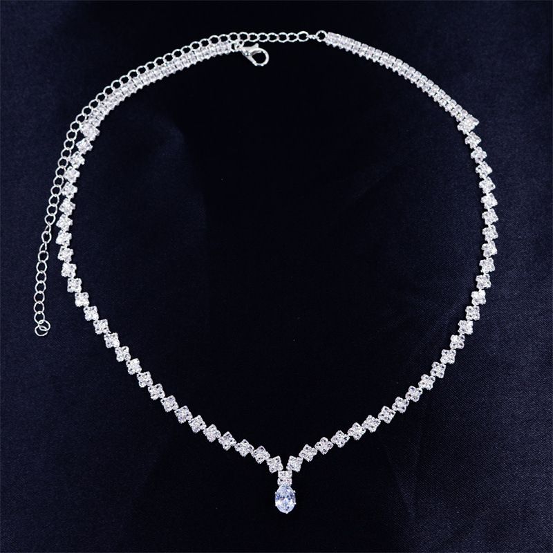 Orecchini a goccia con strass scintillanti, accessori per collane da sposa, nuovi gioielli_voghion.com