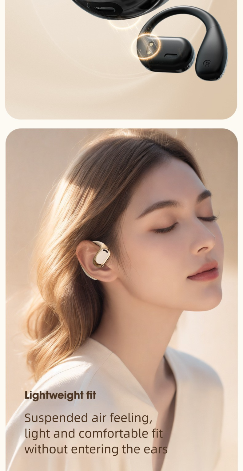 Chengruida M76 Open Wireless Bluetooth Air Bone Conduction Ohrbügel Laufsport Kopfhörer 5.4_voghion.com